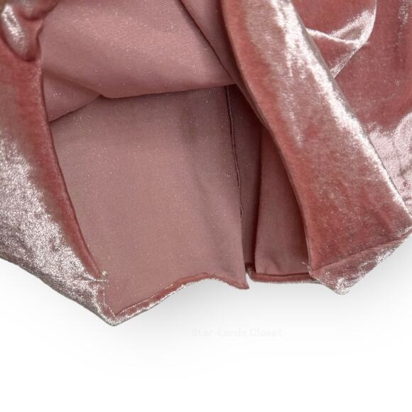 Zara Trafaluc Velvet Bodycon Tank Dress | Small | Pink Scoop Neck Party Cocktail - Picture 4 of 6